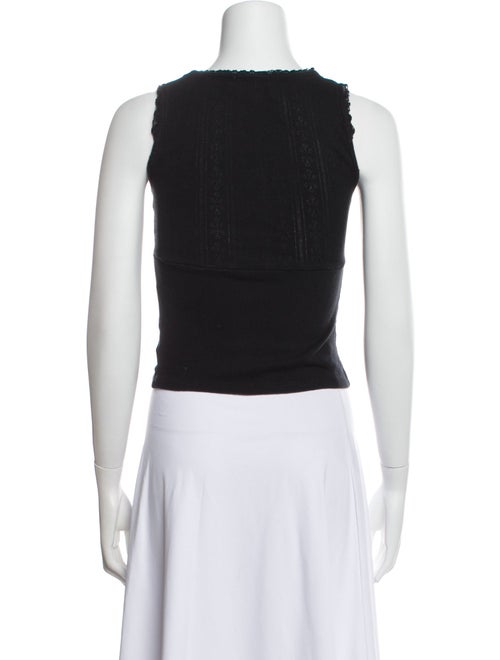 Rouje Scoop Neck Sleeveless Crop Top