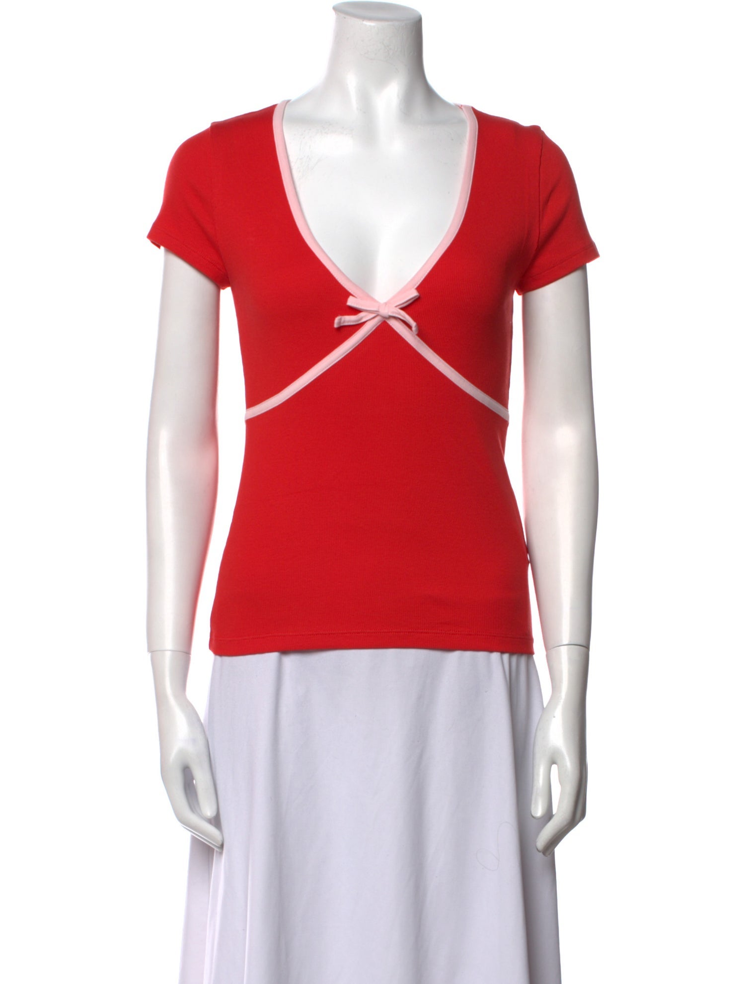 Rouje V-Neck Short Sleeve T-Shirt w/ Tags