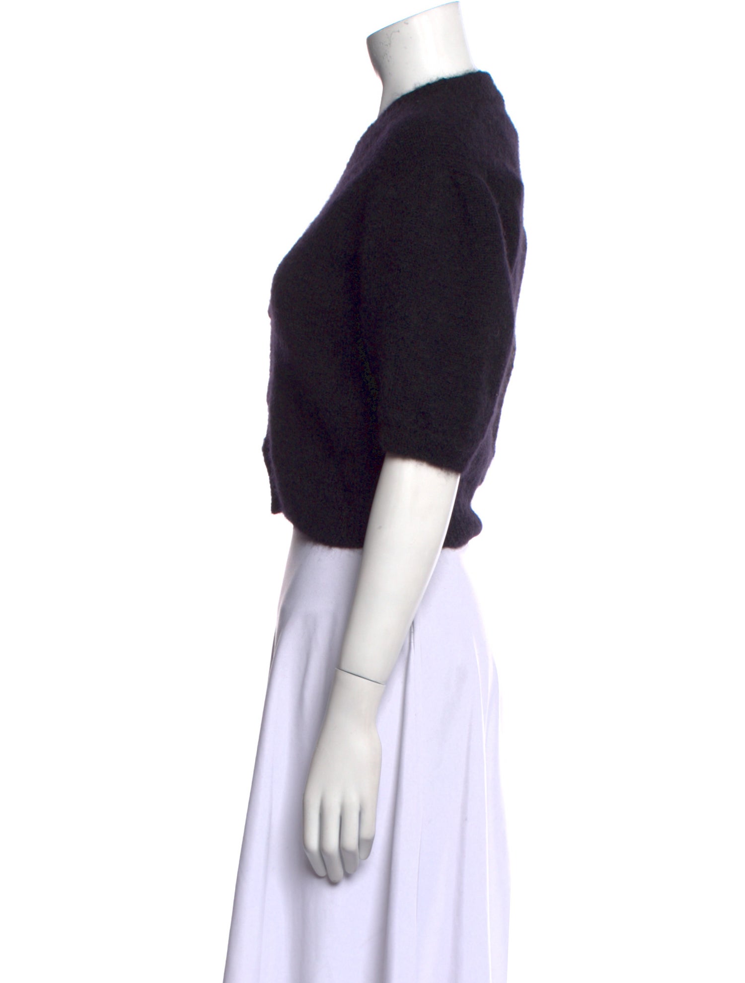 Rouje Mohair V-Neck Crop Top