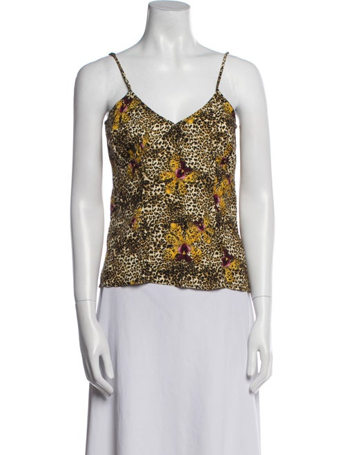 Rouje Animal Print V-Neck Top