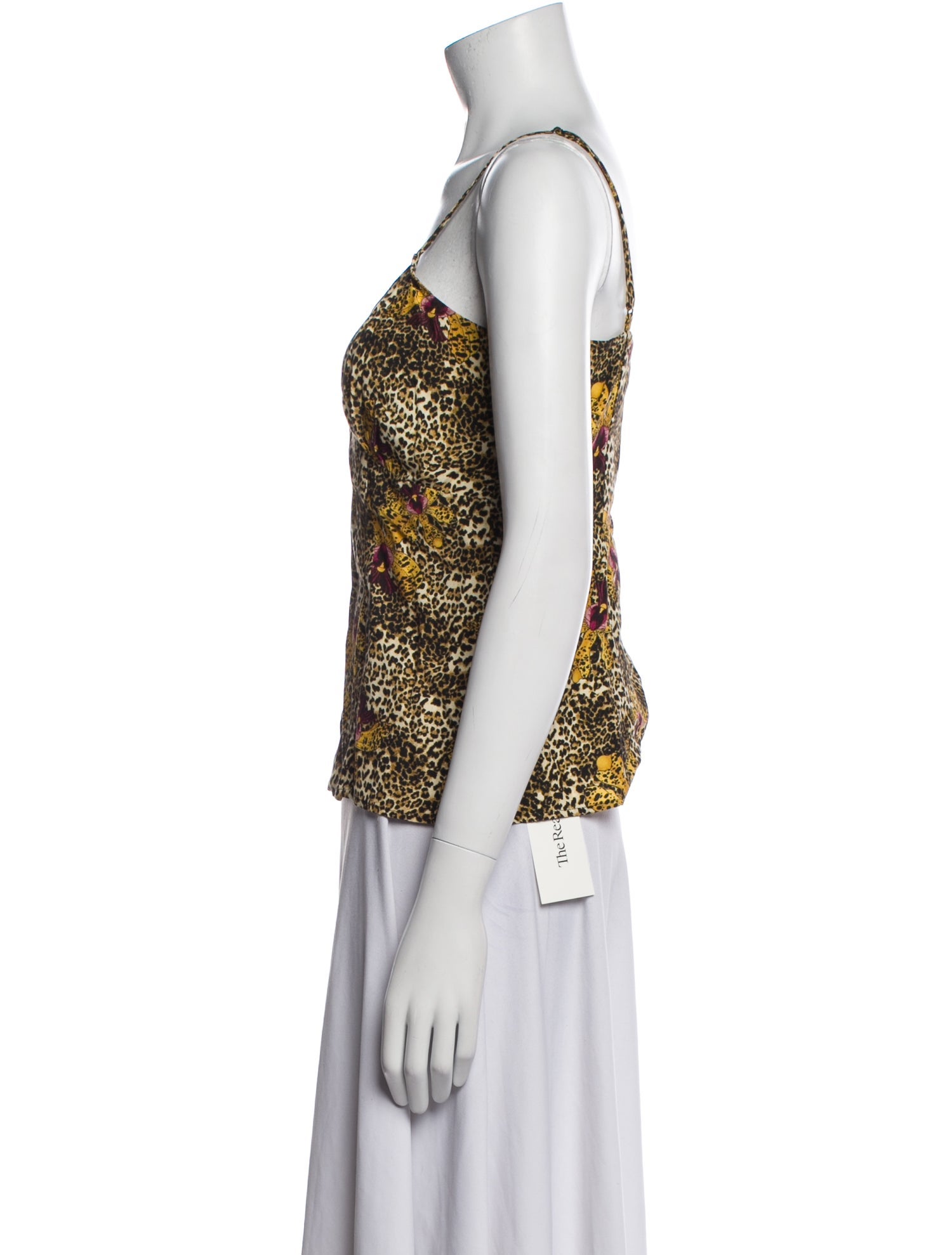 Rouje Animal Print V-Neck Top