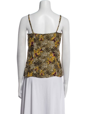 Rouje Animal Print V-Neck Top