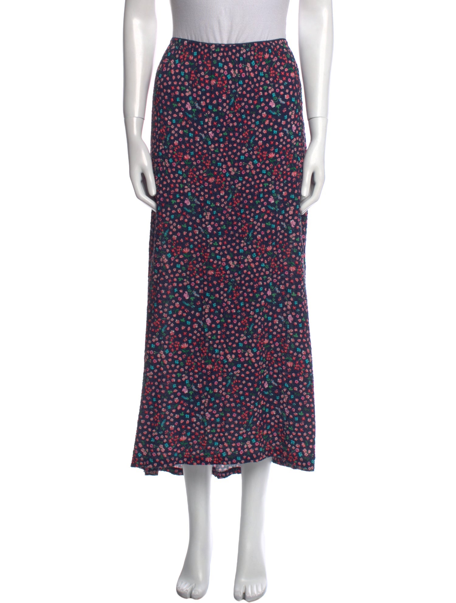 Rouje Floral Print Midi Length Skirt