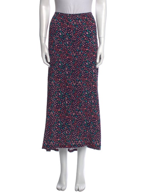 Rouje Floral Print Midi Length Skirt