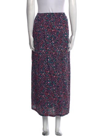Rouje Floral Print Midi Length Skirt