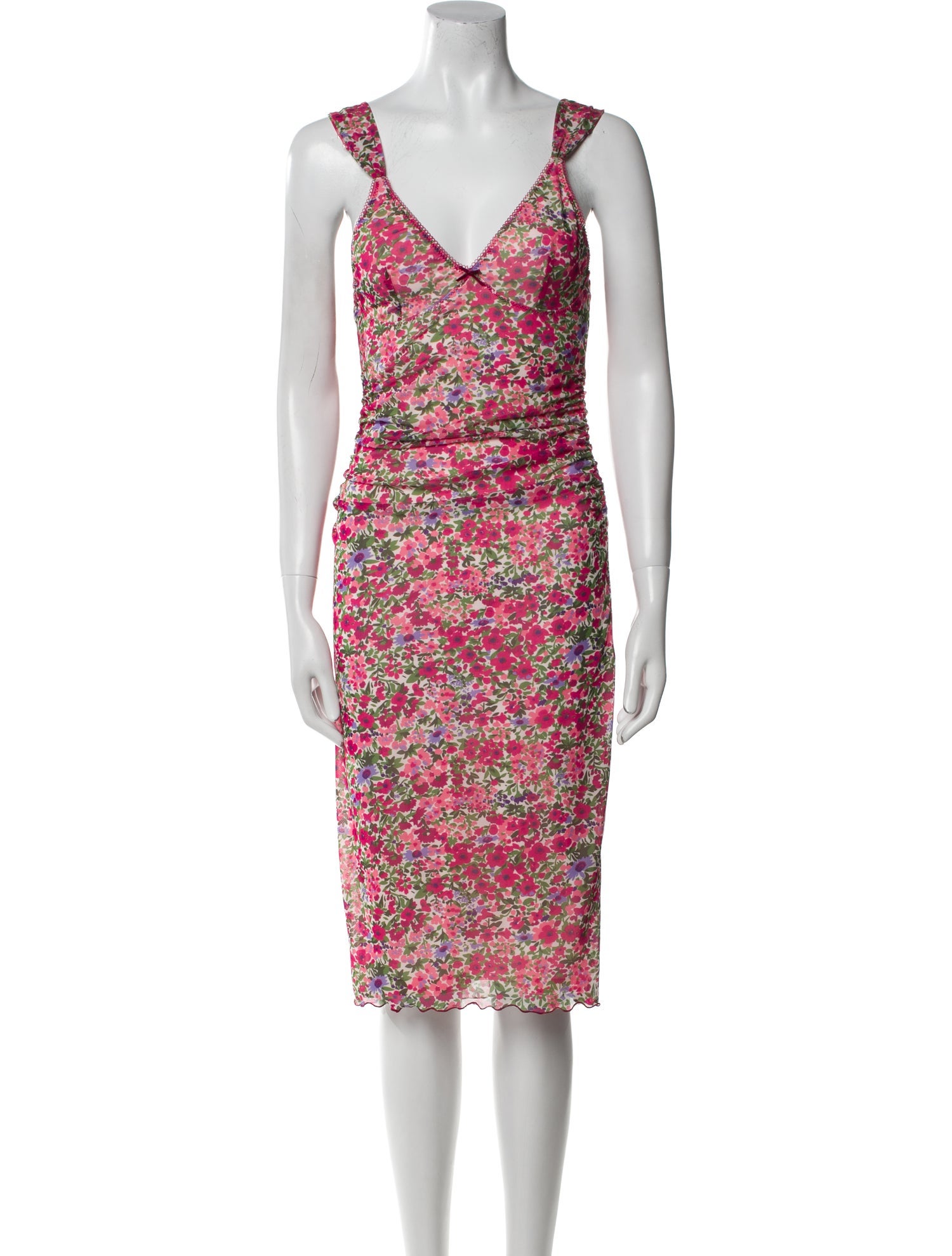 Rouje Floral Print Midi Length Dress