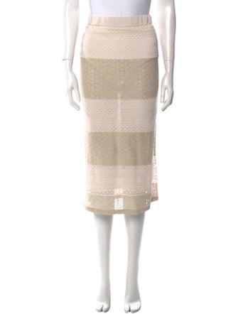 Rouje Striped Knee-Length Skirt