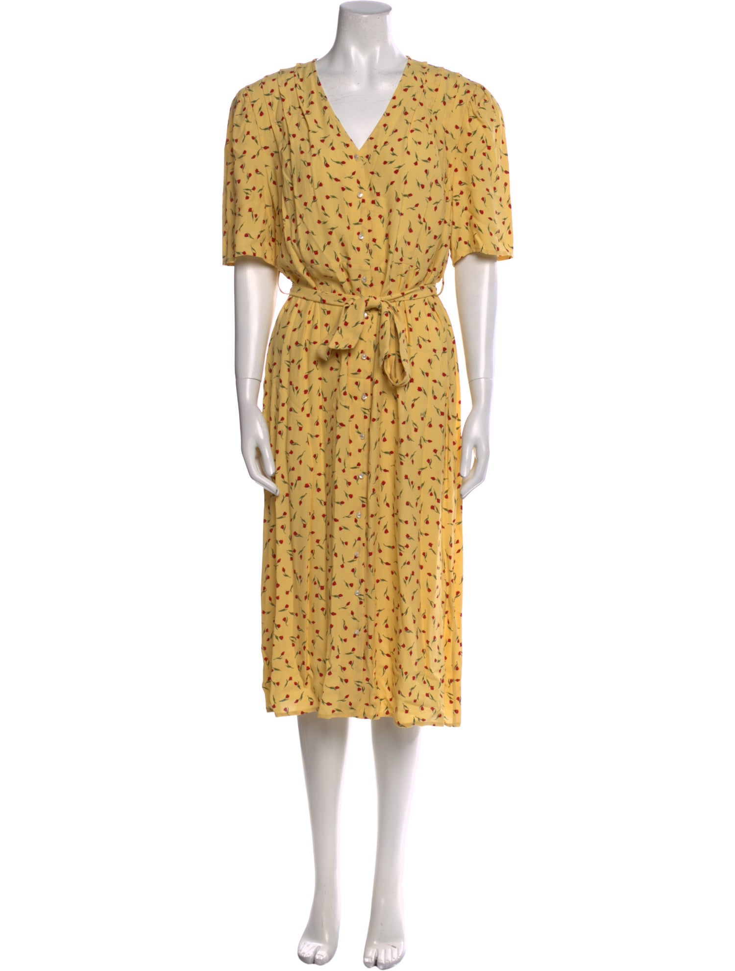 Rouje Printed Midi Length Dress w/ Tags