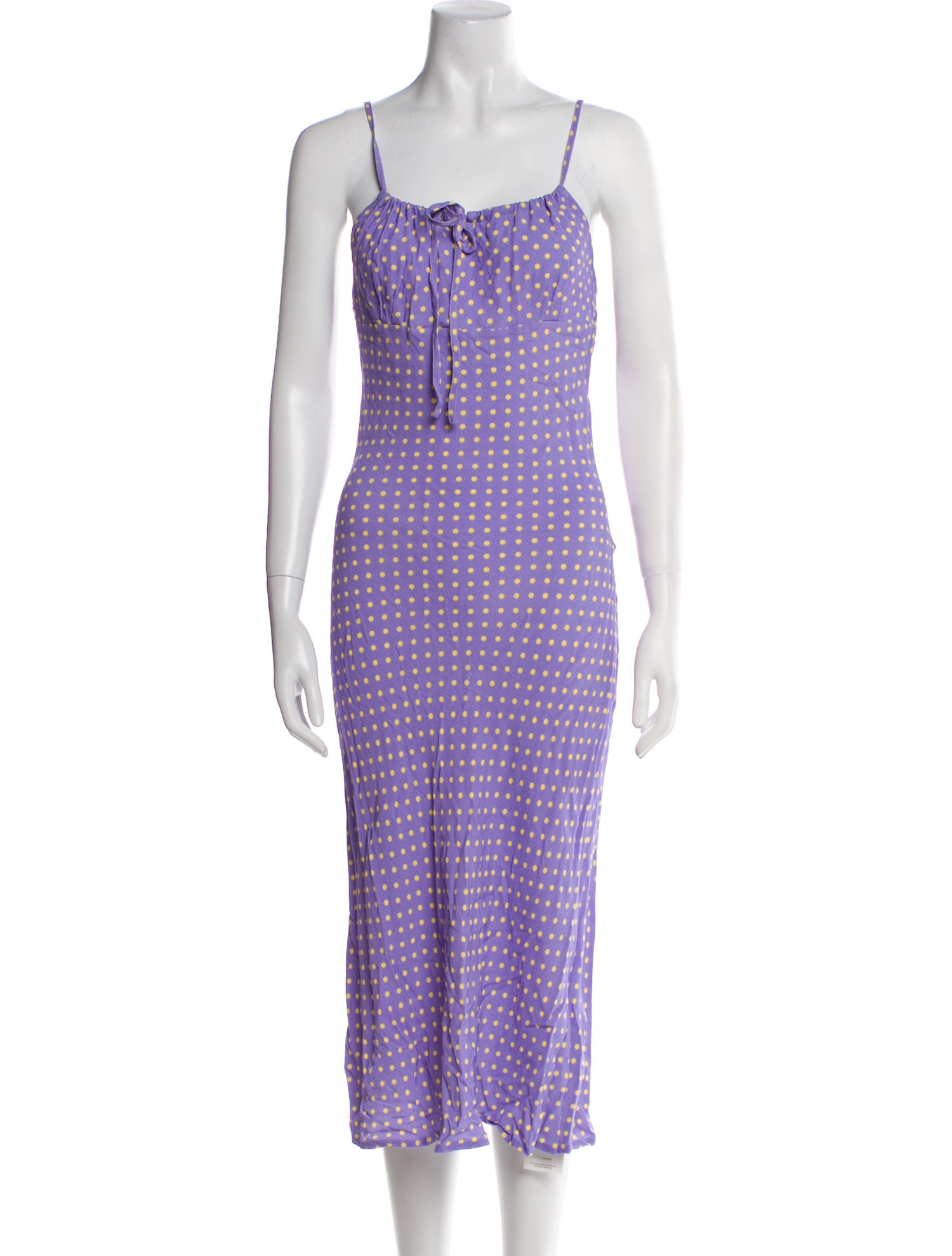 Rouje Polka Dot Print Midi Length Dress