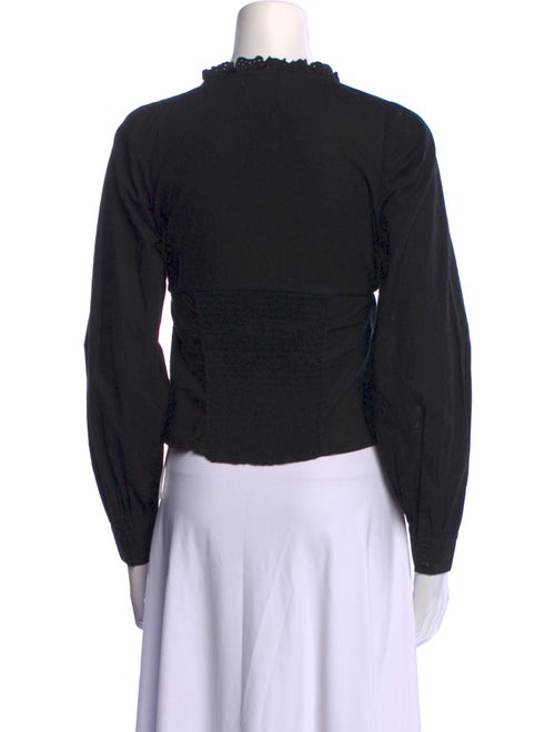 Rouje V-Neck Long Sleeve Crop Top