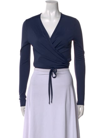 Rouje V-Neck Long Sleeve Crop Top