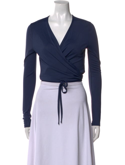 Rouje V-Neck Long Sleeve Crop Top