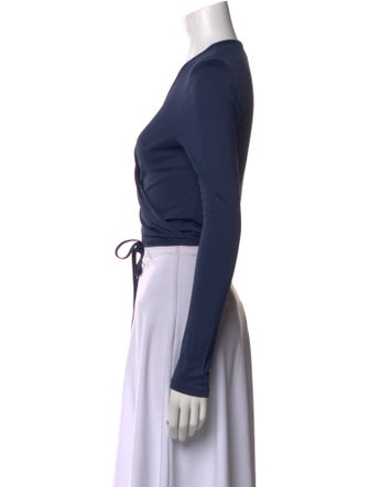 Rouje V-Neck Long Sleeve Crop Top