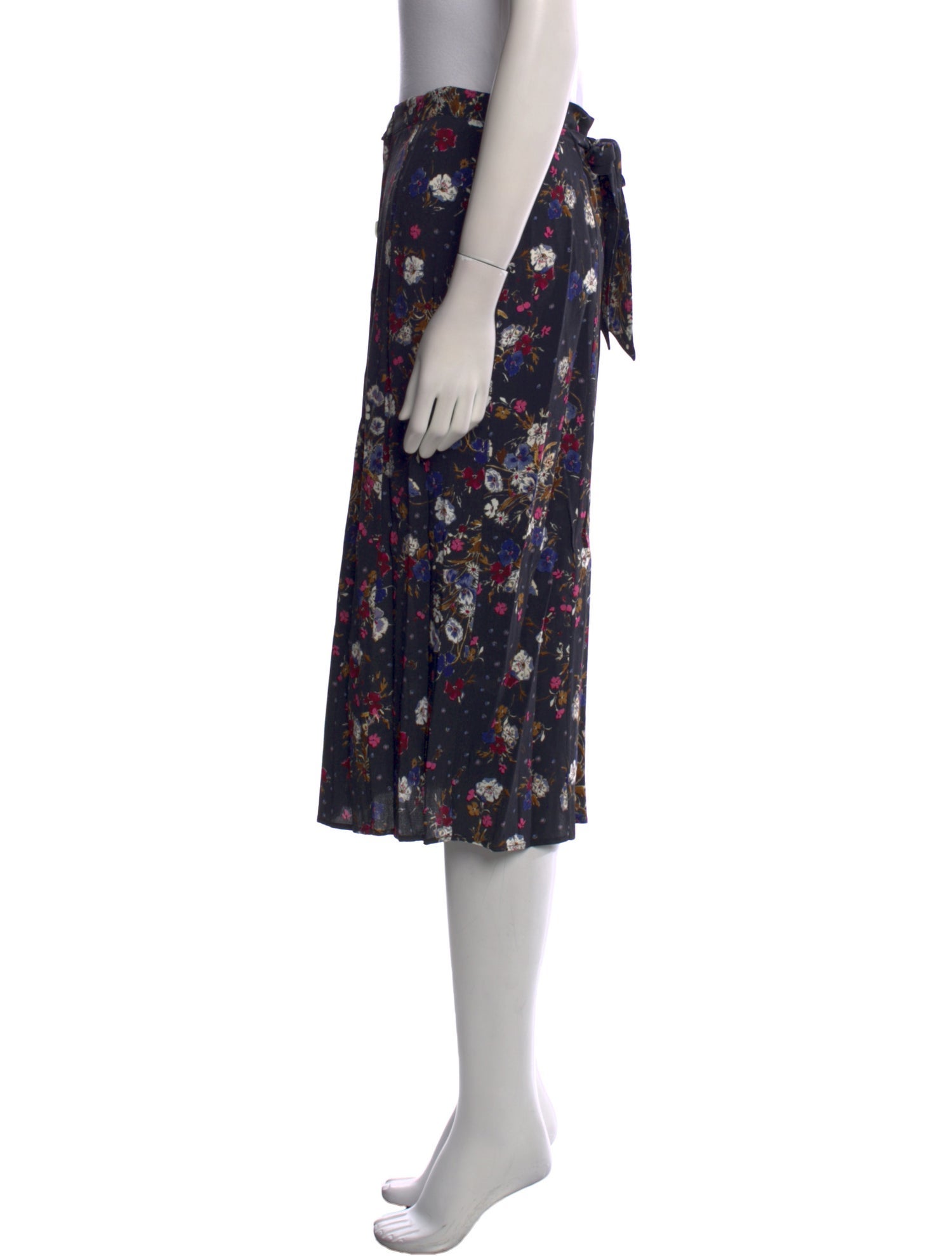 Rouje Floral Print Knee-Length Skirt