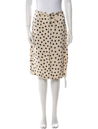 Rouje Polka Dot Print Knee-Length Skirt