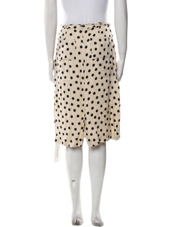 Rouje Polka Dot Print Knee-Length Skirt