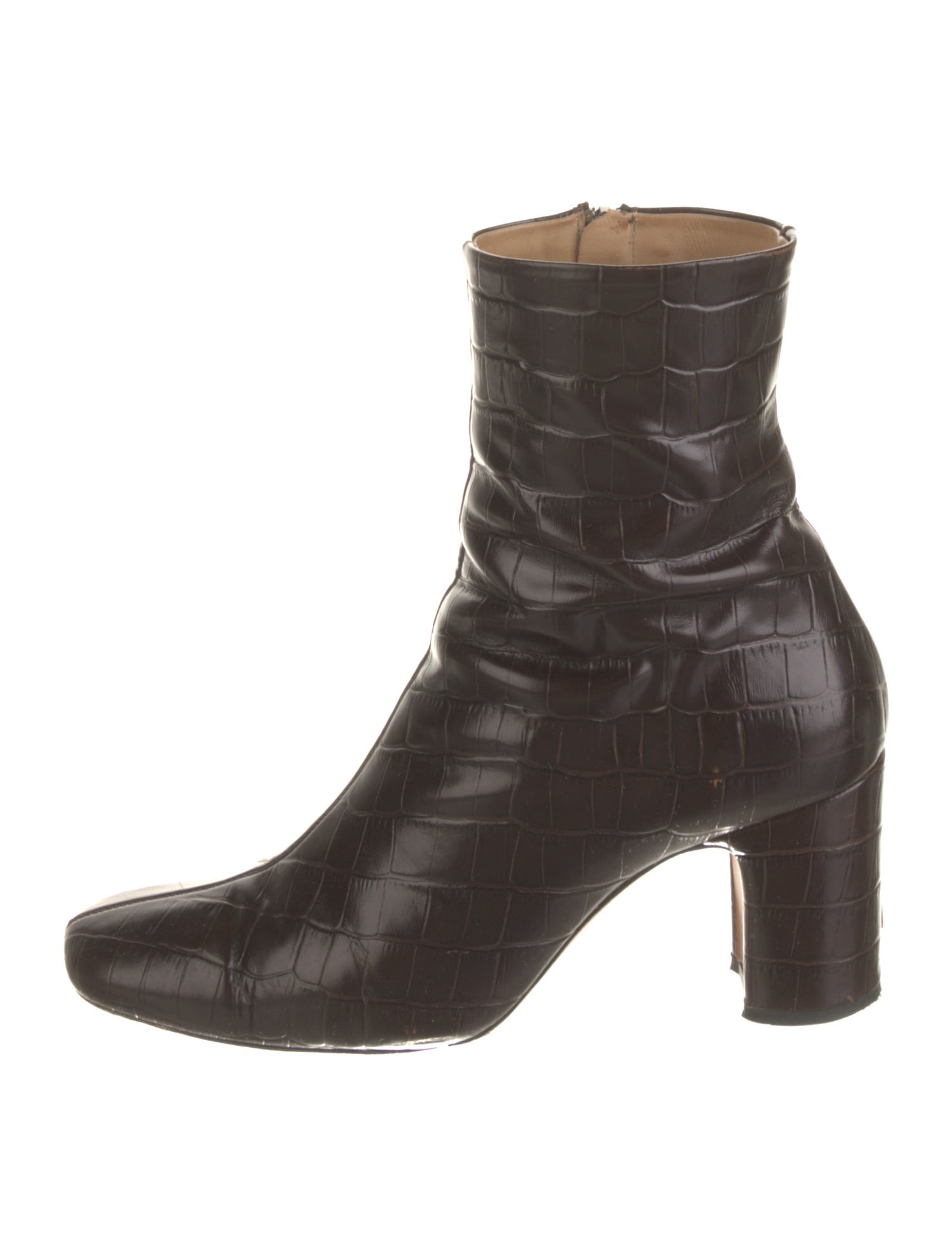 Rouje Embossed Leather Boots