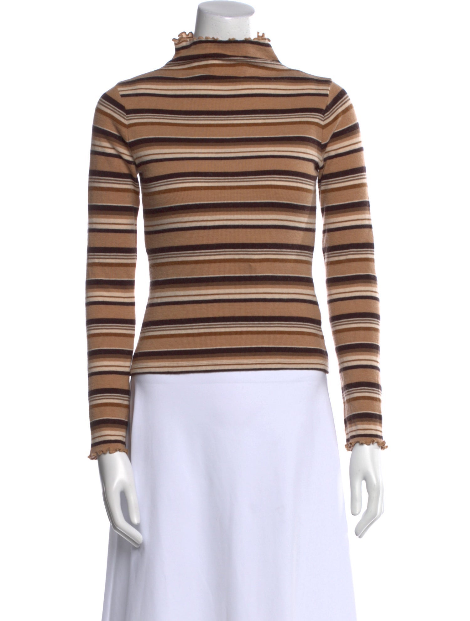 Rouje Striped Turtleneck Sweater