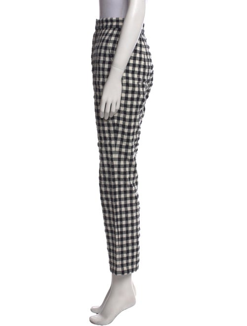 Rouje Plaid Print Straight Leg Pants