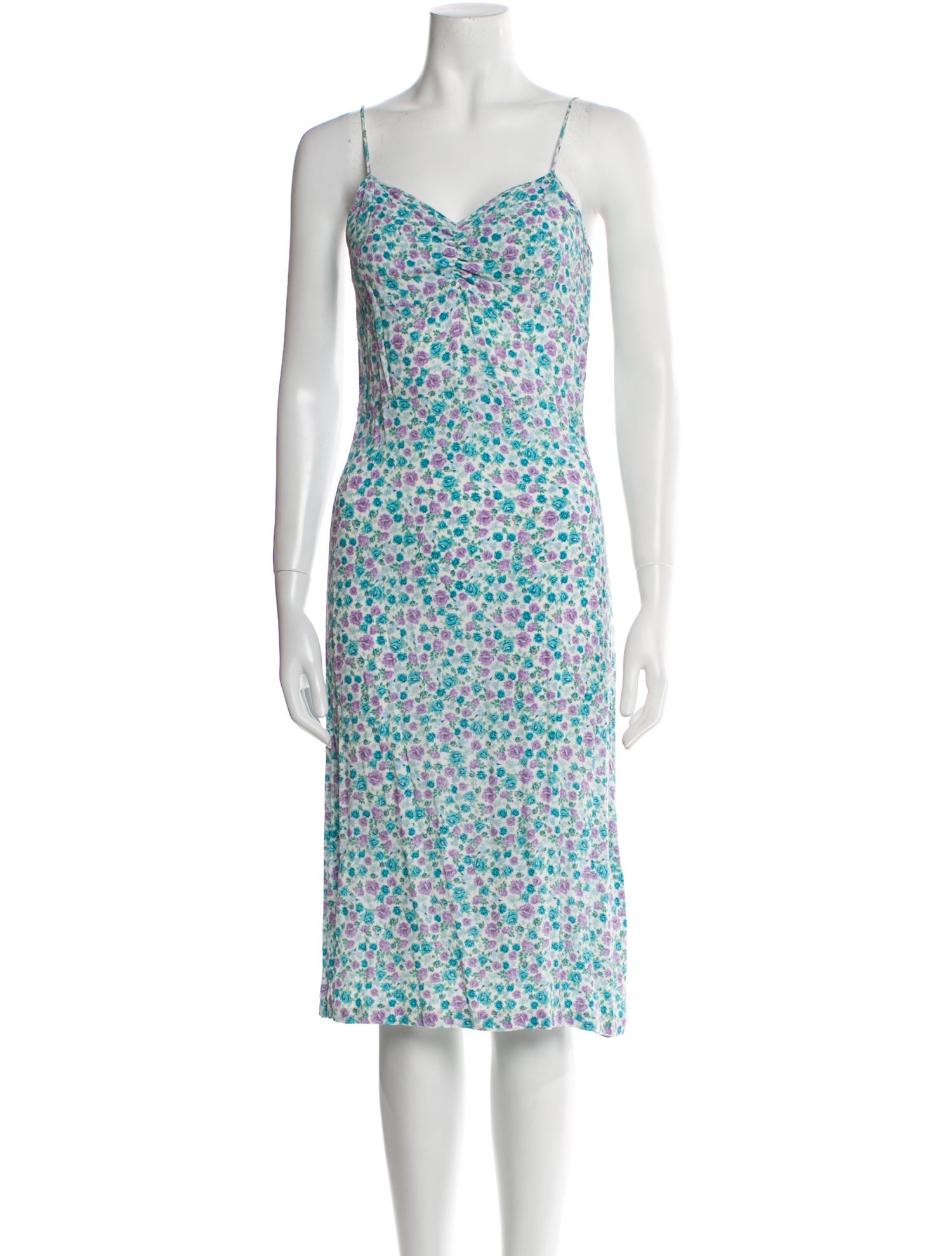 Rouje Floral Print Midi Length Dress