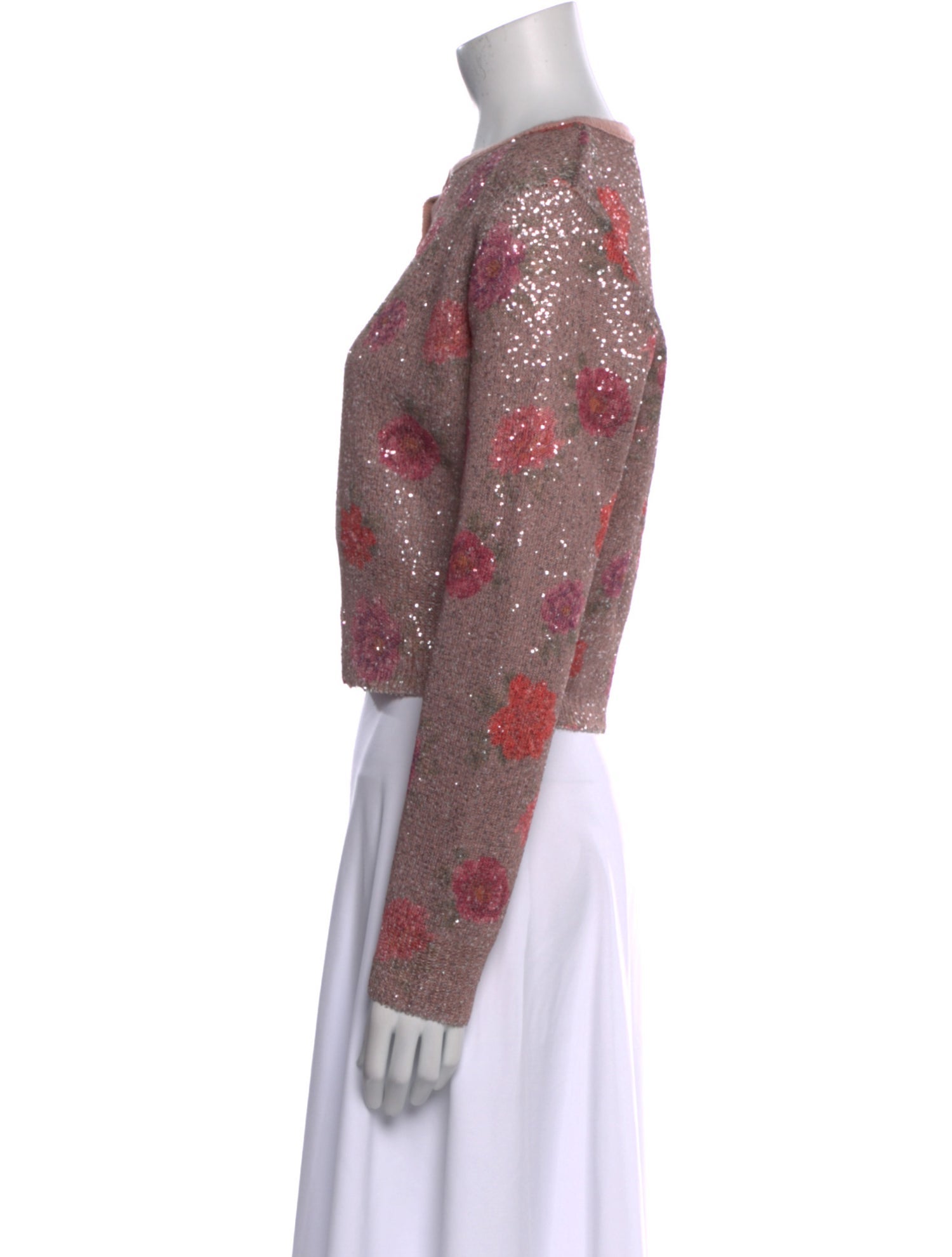 Rouje Printed Bateau Neckline Sweater