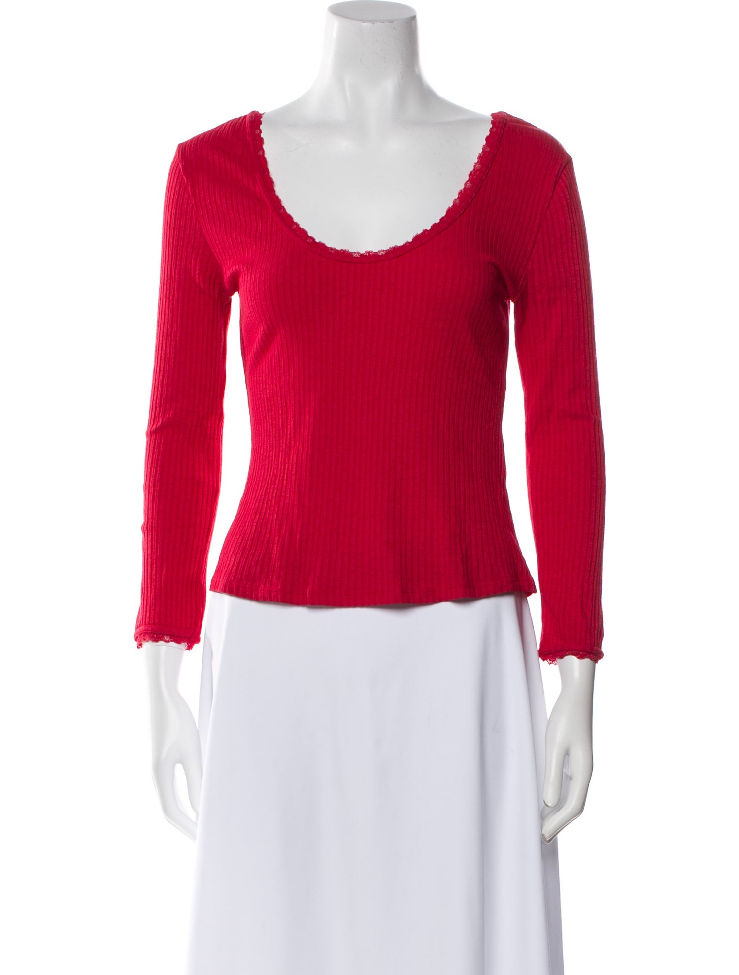 Rouje Scoop Neck Three-Quarter Sleeve Top