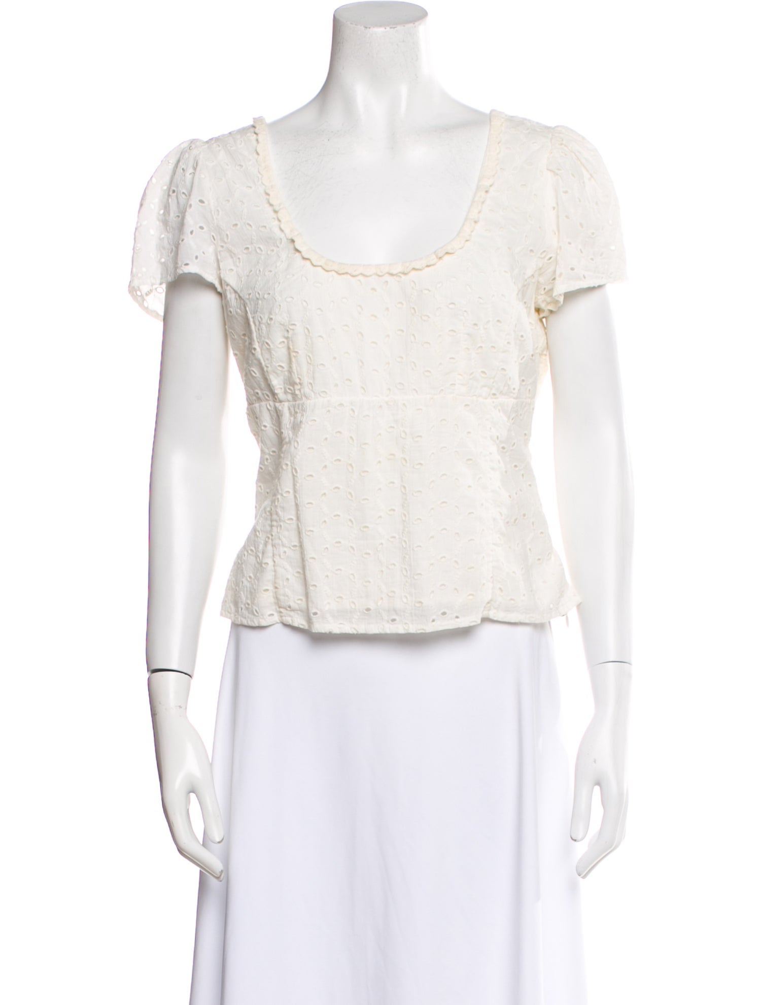 Rouje Scoop Neck Short Sleeve Top