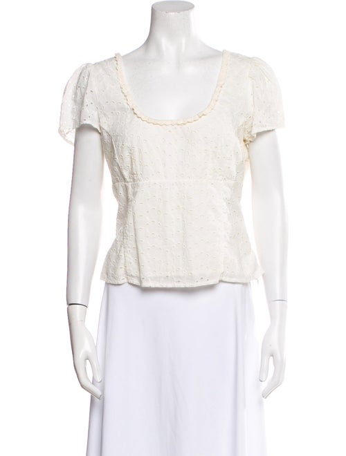 Rouje Scoop Neck Short Sleeve Top