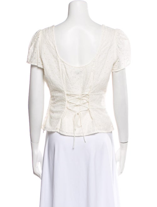 Rouje Scoop Neck Short Sleeve Top