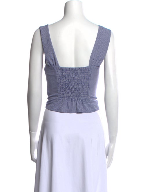 Rouje Square Neckline Sleeveless Crop Top