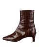 Rouje Embossed Leather Printed Moto Boots