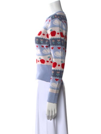 Rouje Printed Crew Neck Sweater