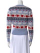 Rouje Printed Crew Neck Sweater