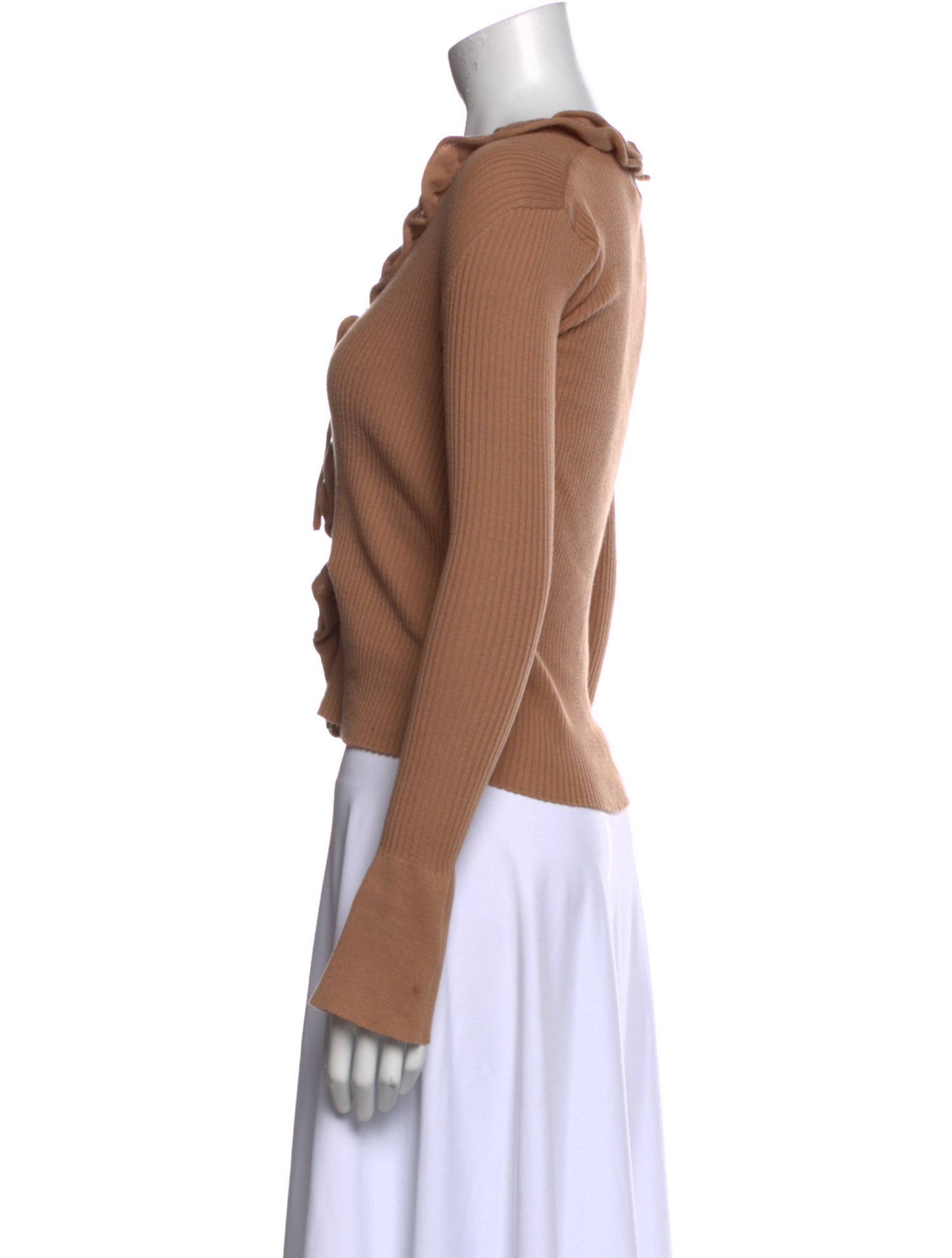 Rouje V-Neck Long Sleeve Crop Top