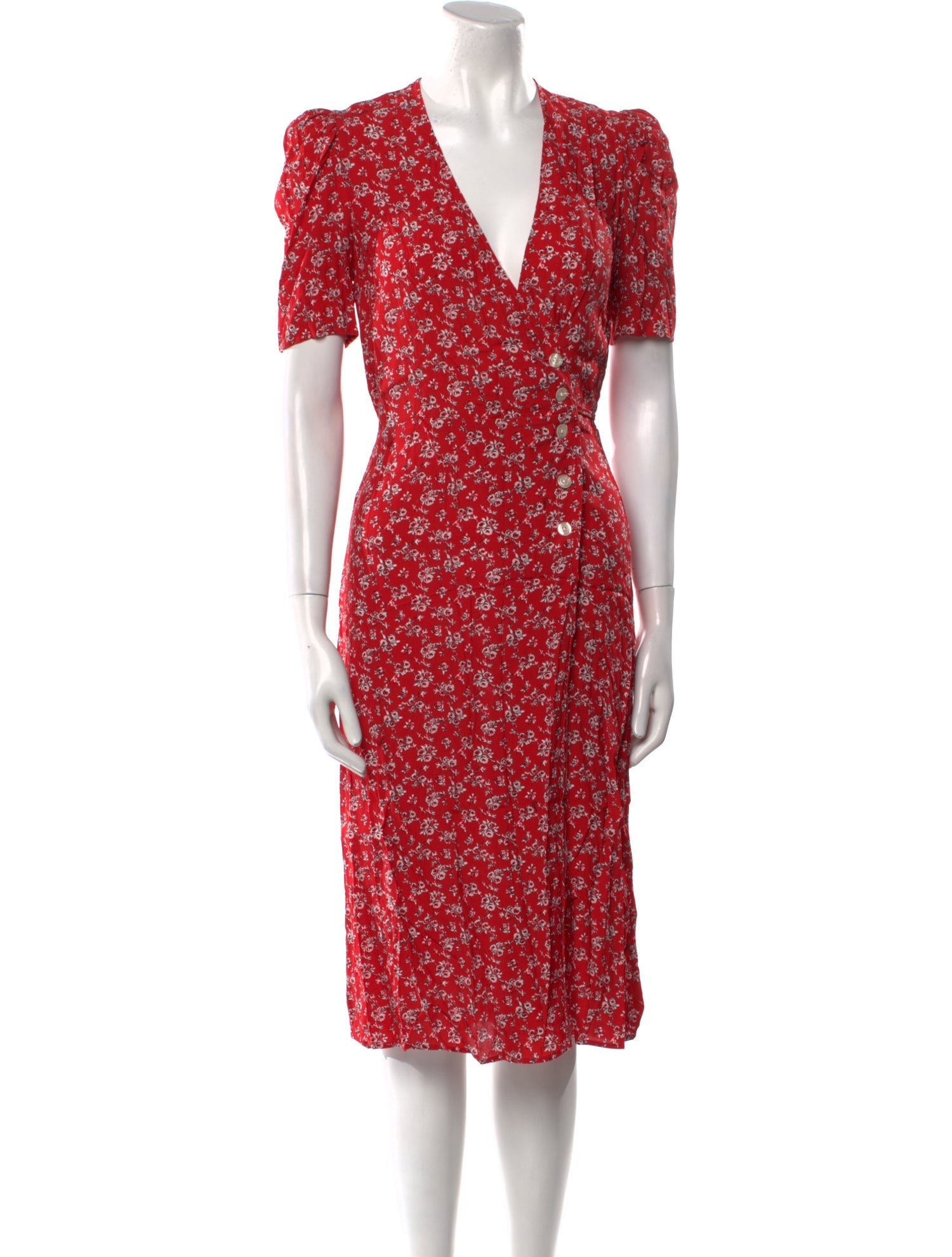 Rouje Floral Print Knee-Length Dress
