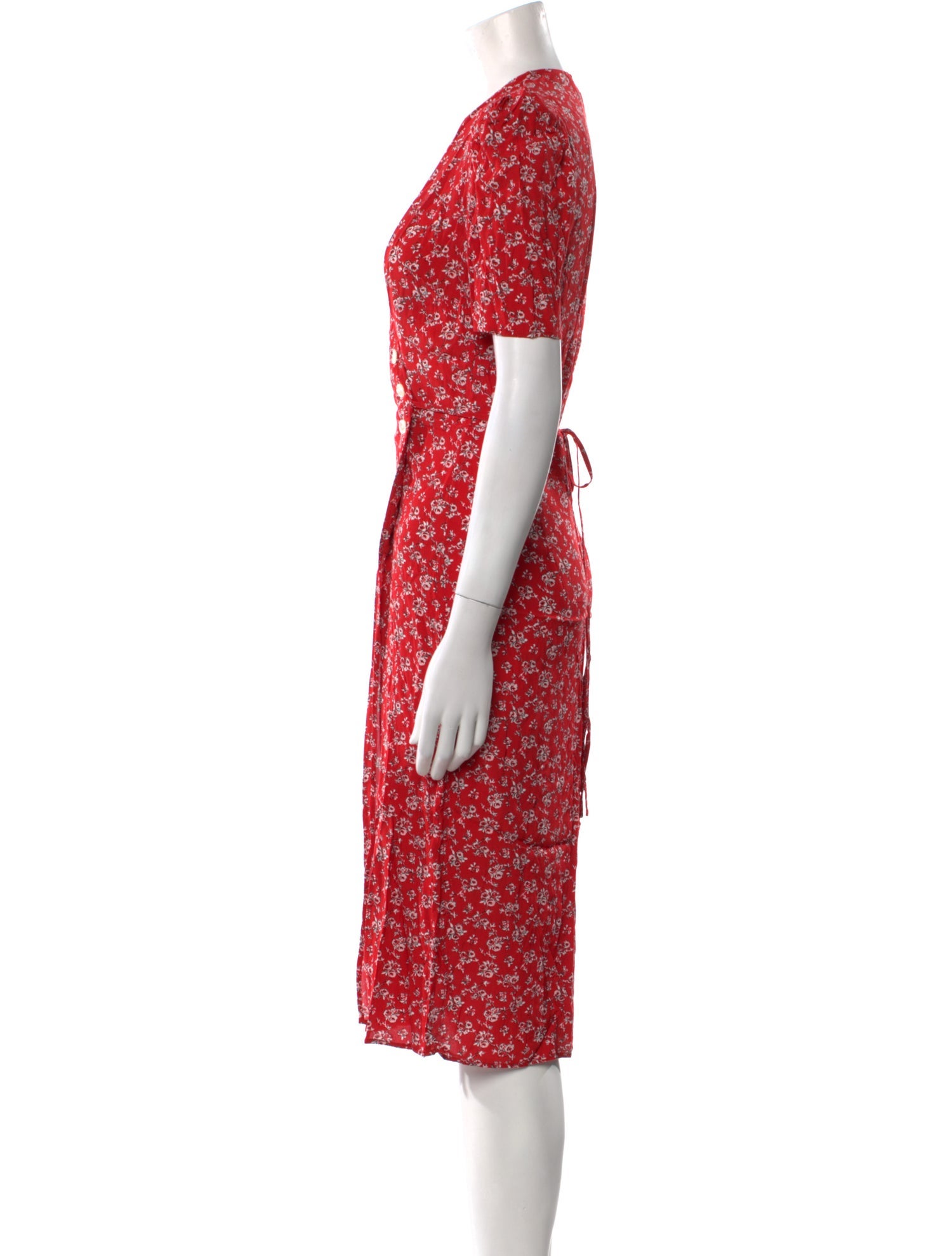 Rouje Floral Print Knee-Length Dress