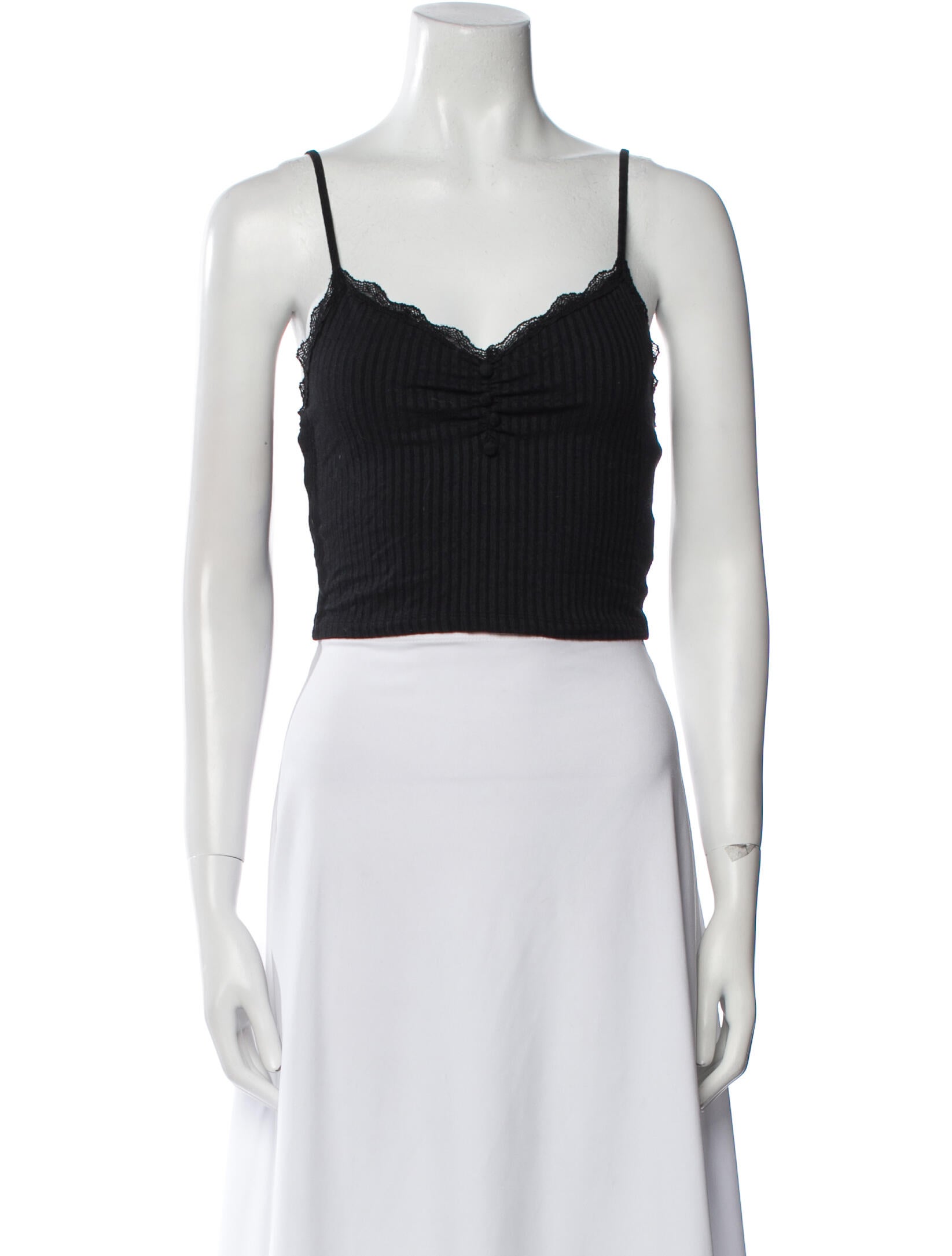 Rouje V-Neck Sleeveless Crop Top