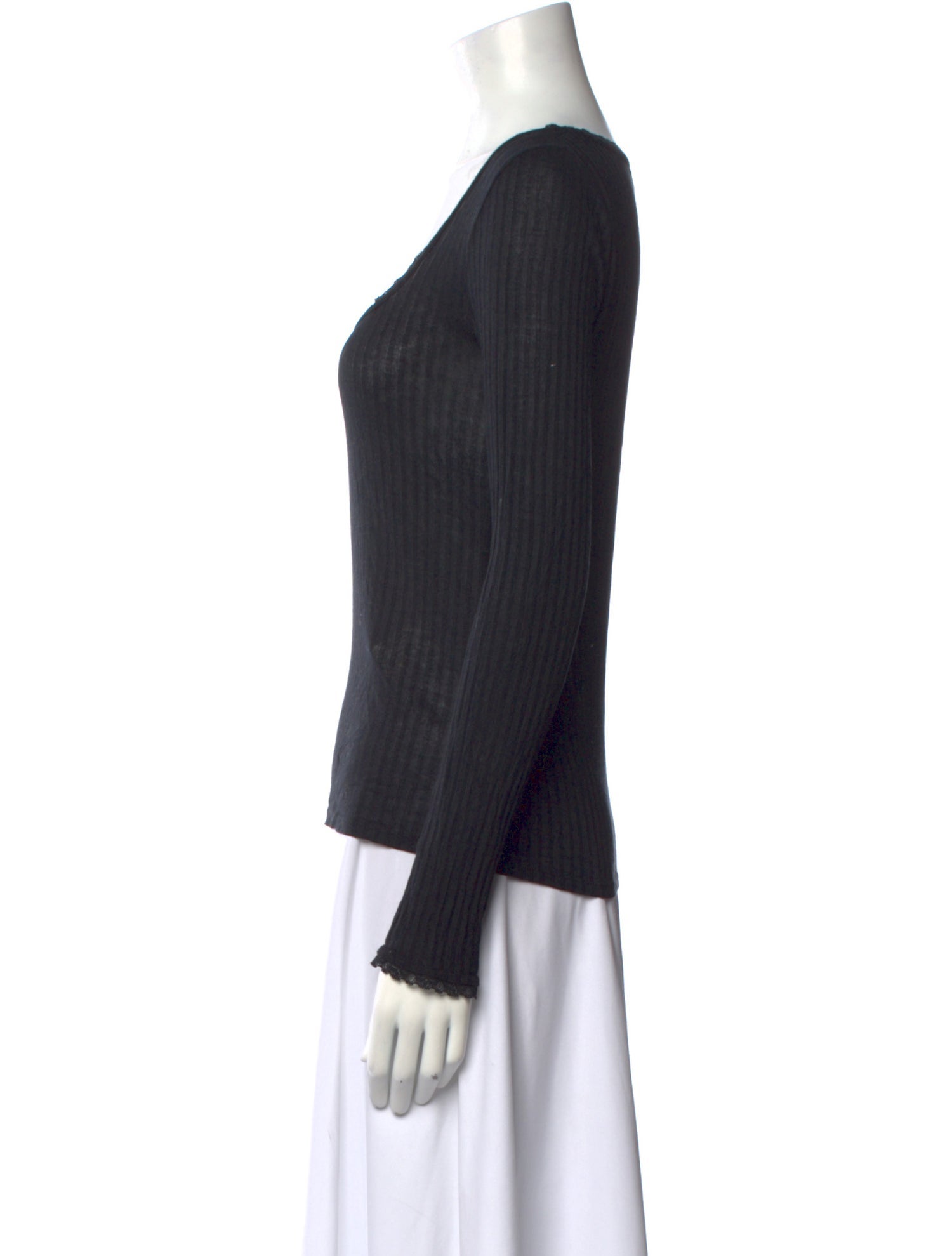 Rouje Scoop Neck Long Sleeve Top