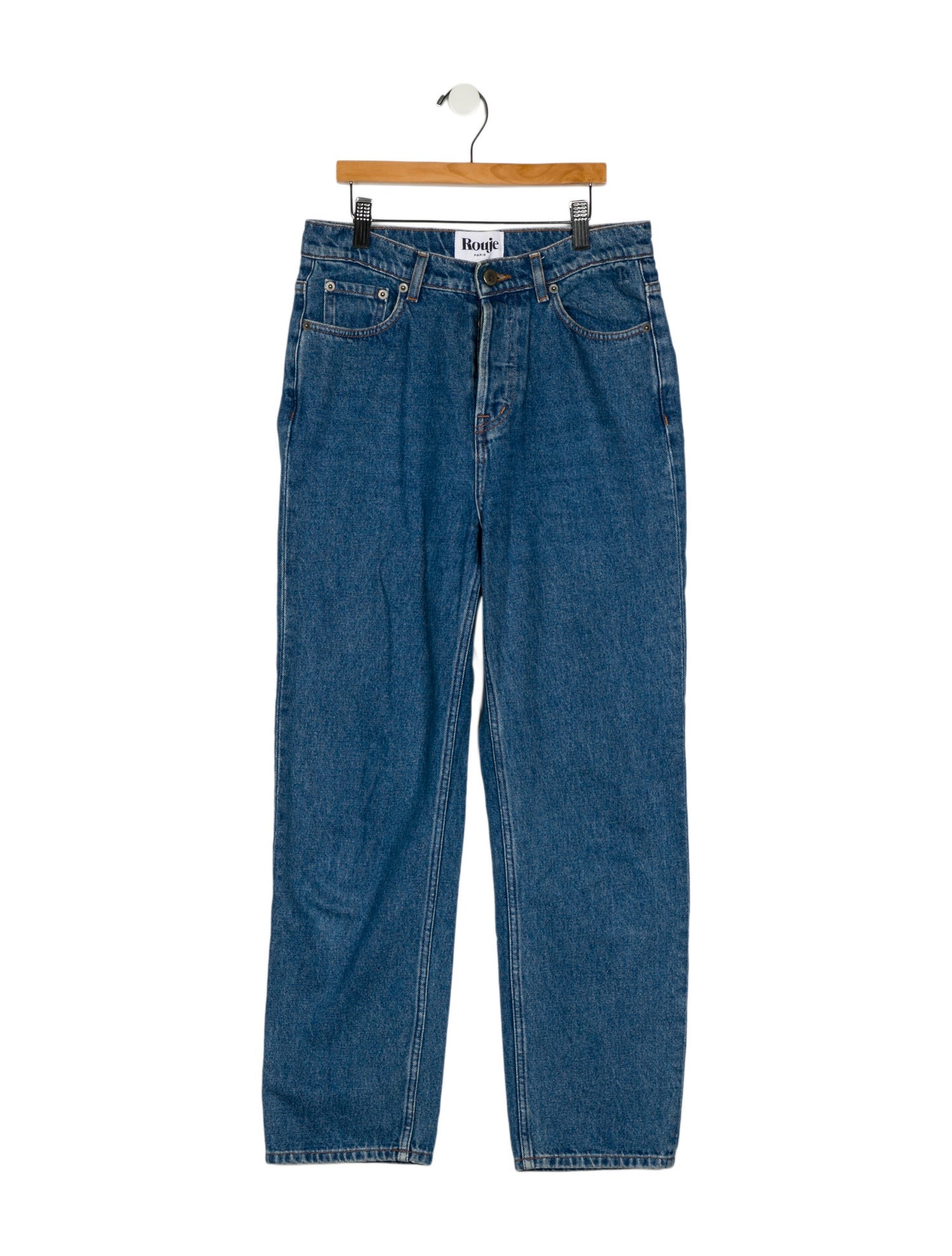 Rouje High-Rise Straight Leg Jeans