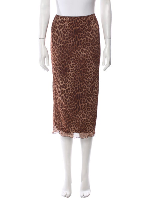 Rouje Animal Print Midi Length Skirt