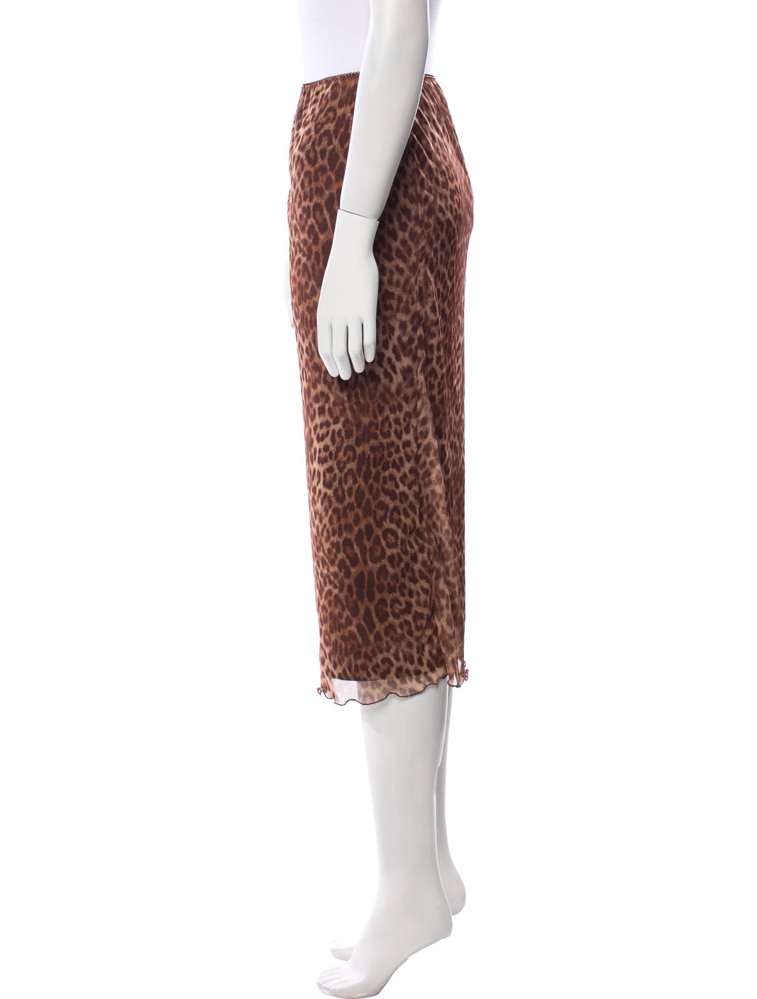 Rouje Animal Print Midi Length Skirt