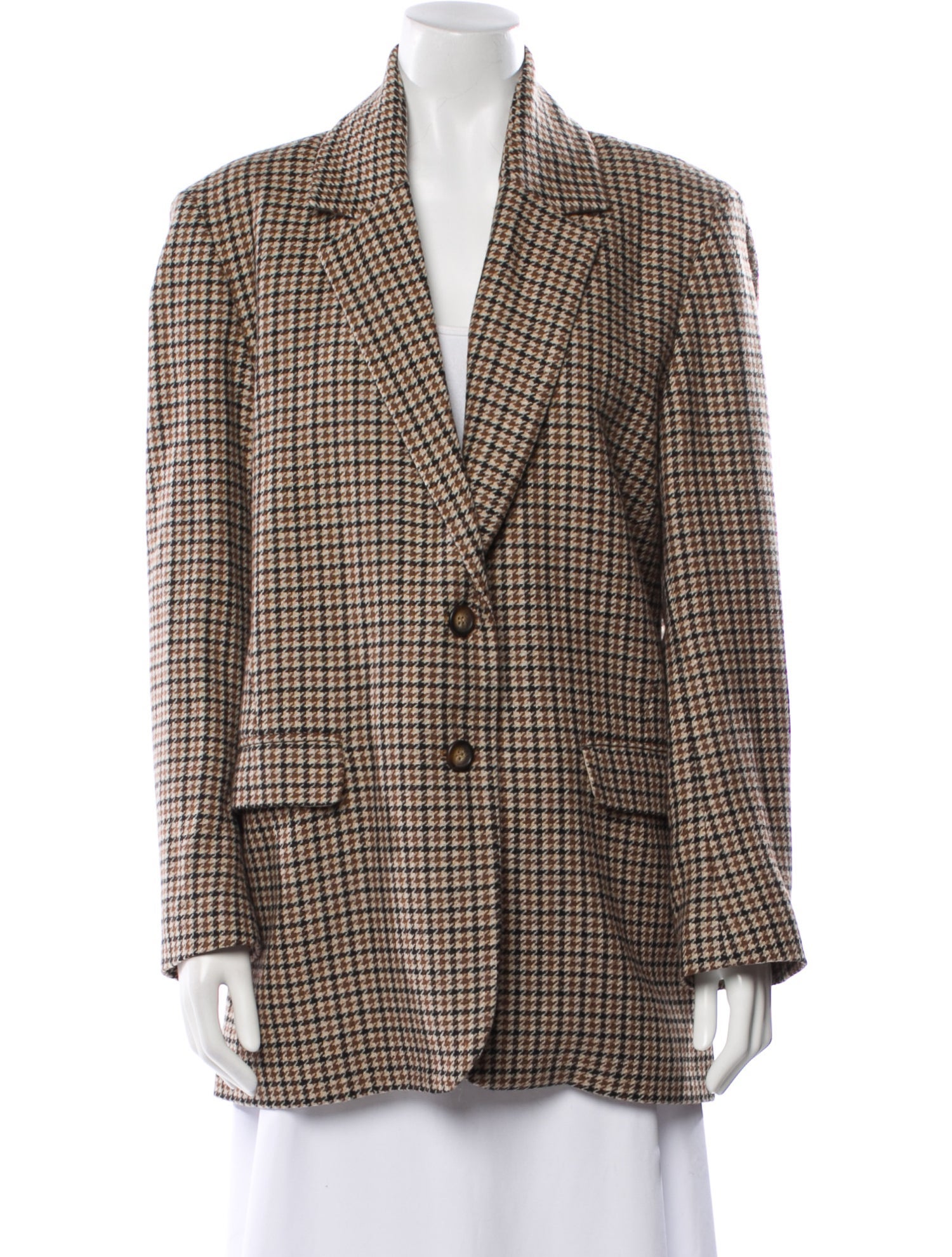 Rouje Houndstooth Print Blazer