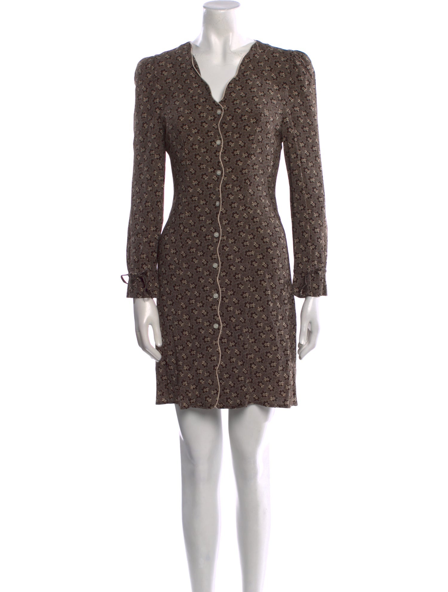 Rouje Floral Print Mini Dress