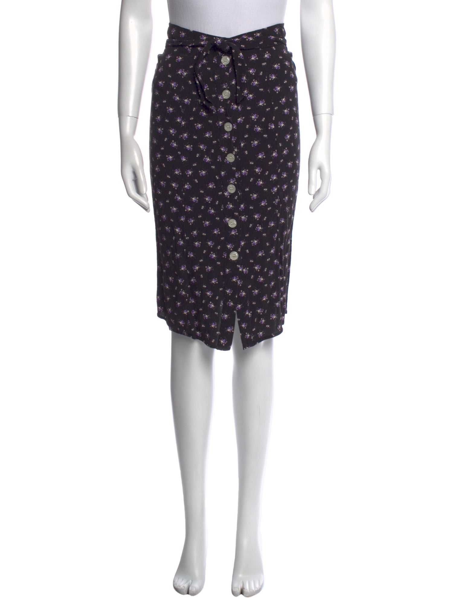 Rouje Printed Knee-Length Skirt