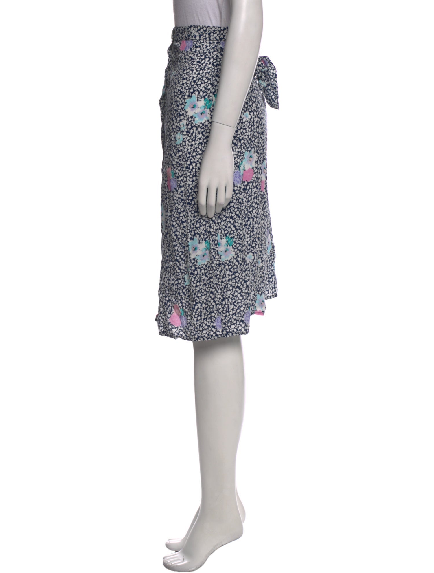 Rouje Floral Print Knee-Length Skirt