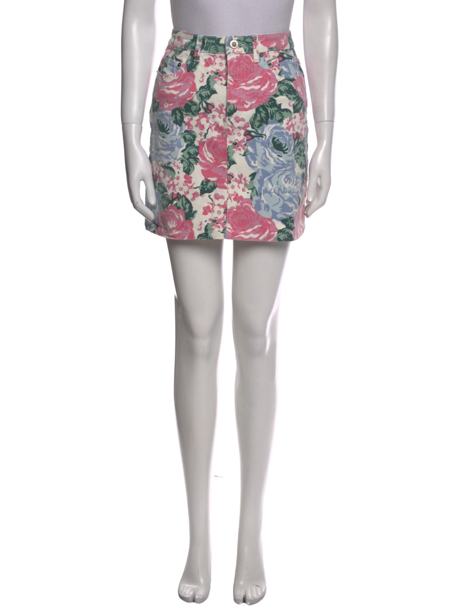 Rouje Floral Print Mini Skirt