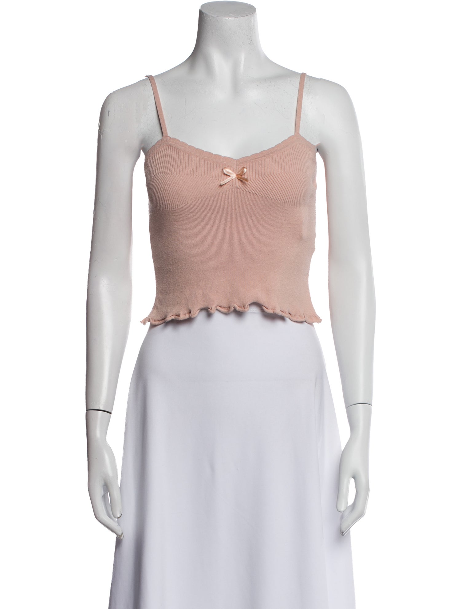 Rouje Square Neckline Sleeveless Crop Top