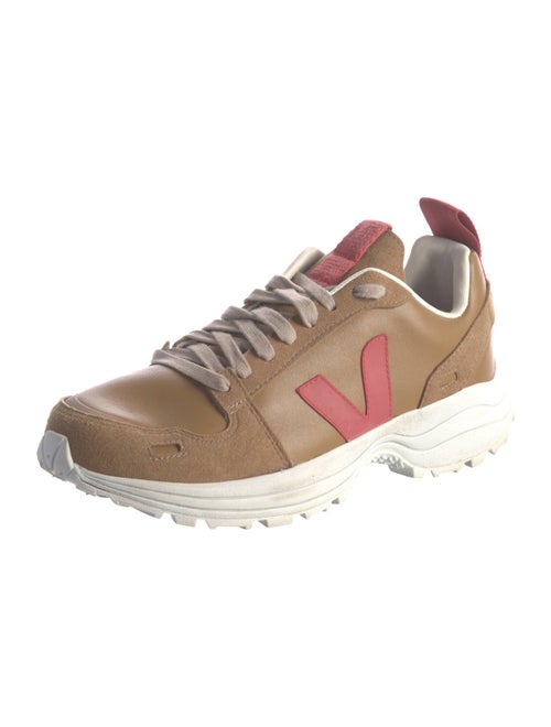 Rick Owens x Veja Leather Grosgrain Trim Sneakers