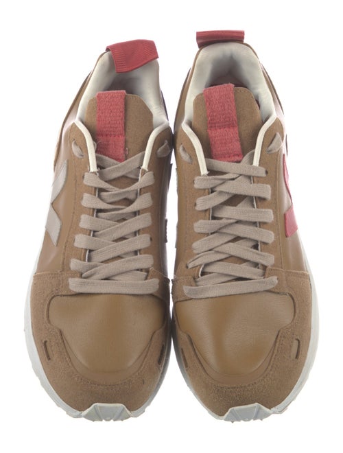 Rick Owens x Veja Leather Grosgrain Trim Sneakers
