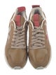 Rick Owens x Veja Leather Grosgrain Trim Sneakers